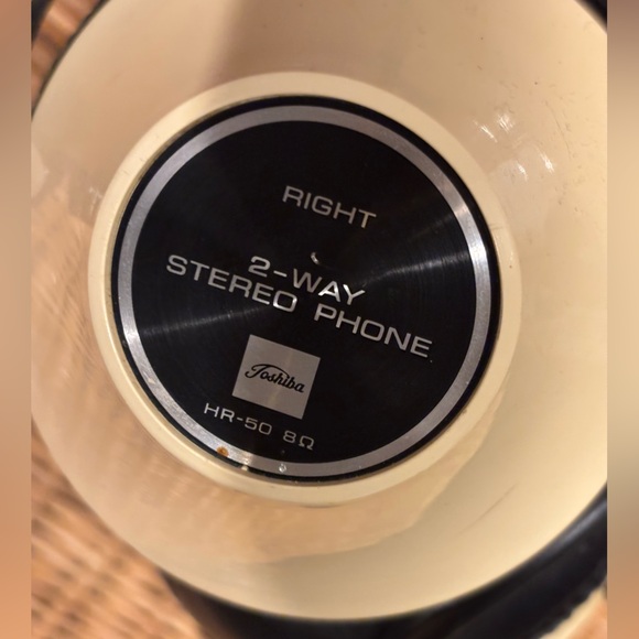 TOSHIBA Vintage HR-50 2-WAY HEADPHONES - Picture 4 of 8